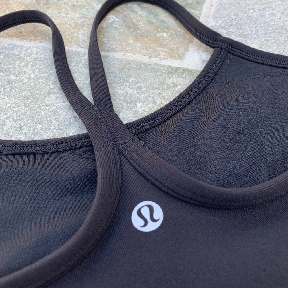 Black Lululemon tank, size 6